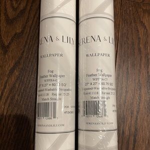 Serena & Lily Fog Feather Wallpaper - 2 rolls